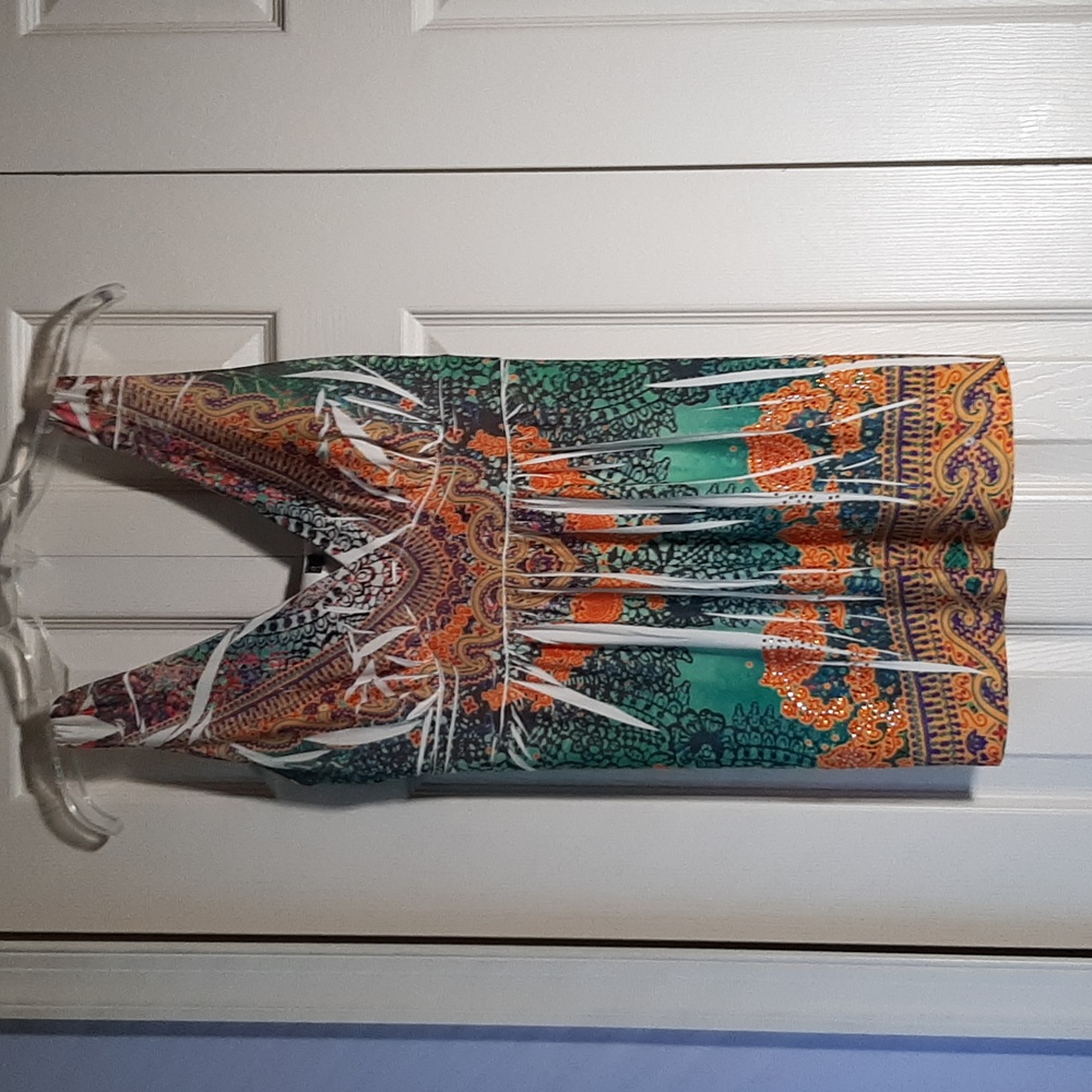 [Addon Deal $5] Multicolored knotted sleeve tank top